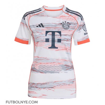 Camiseta Bayern Munich Jonathan Tah #4 Visitante Equipación para mujer 2025-26 manga corta Camiseta Bayern Munich Jonathan Tah #4 Visitante Equipación para mujer 2025-26 manga corta